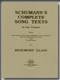 SCHUMANN'S COMPLETE SONG TEXTS