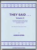 THEY SAID... (Volume 2)