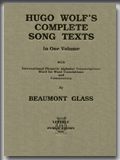 HUGO WOLF'S COMPLETE SONG TEXTS