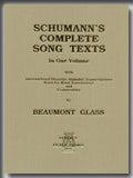 SCHUMANN'S COMPLETE SONG TEXTS