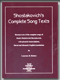 SHOSTAKOVICH'S COMPLETE SONG TEXTS