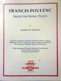 FRANCIS POULENC Selected Song Texts